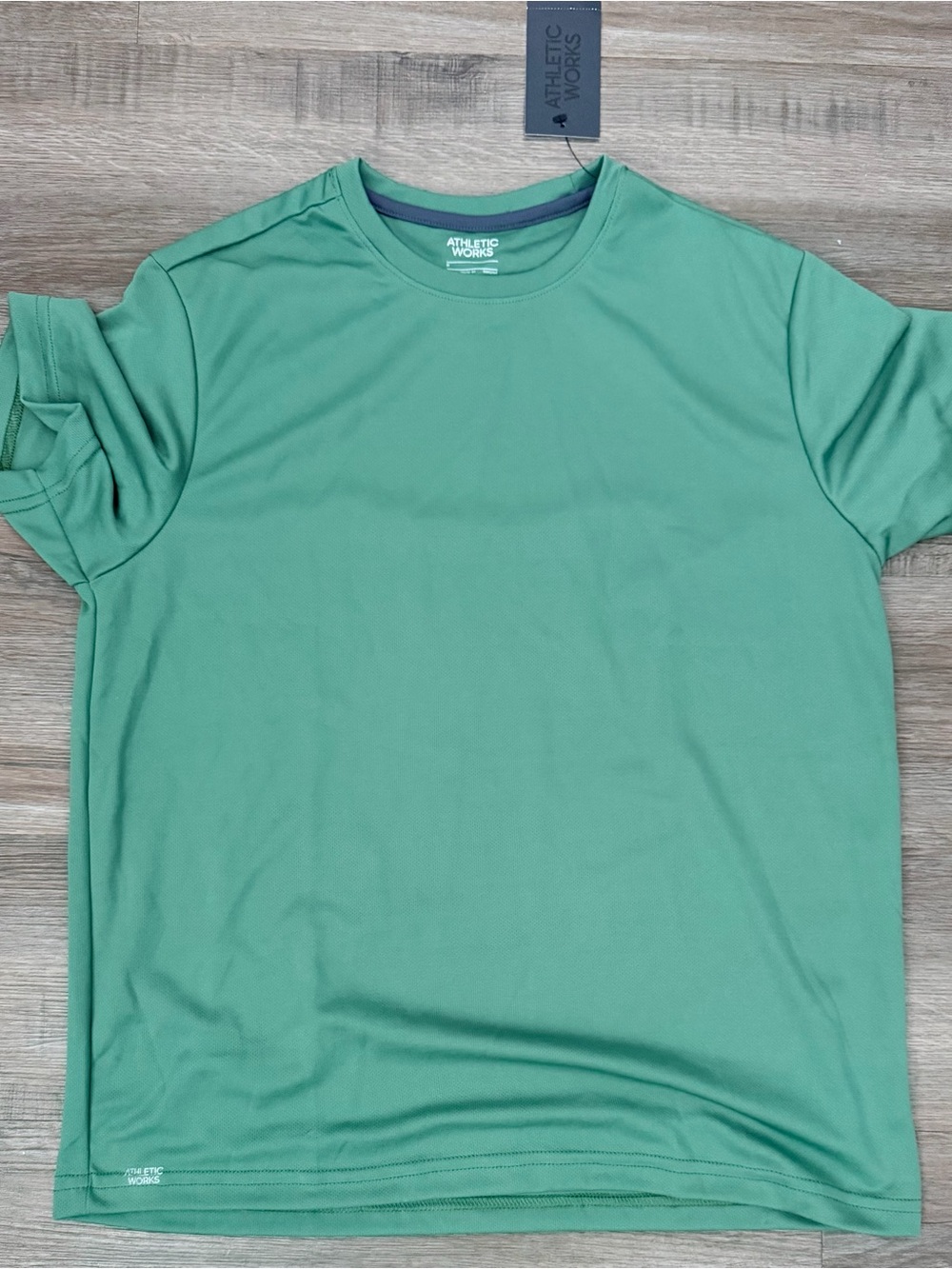 Athletic Works Men's Seafoam Green Active Short Sleeve Tee